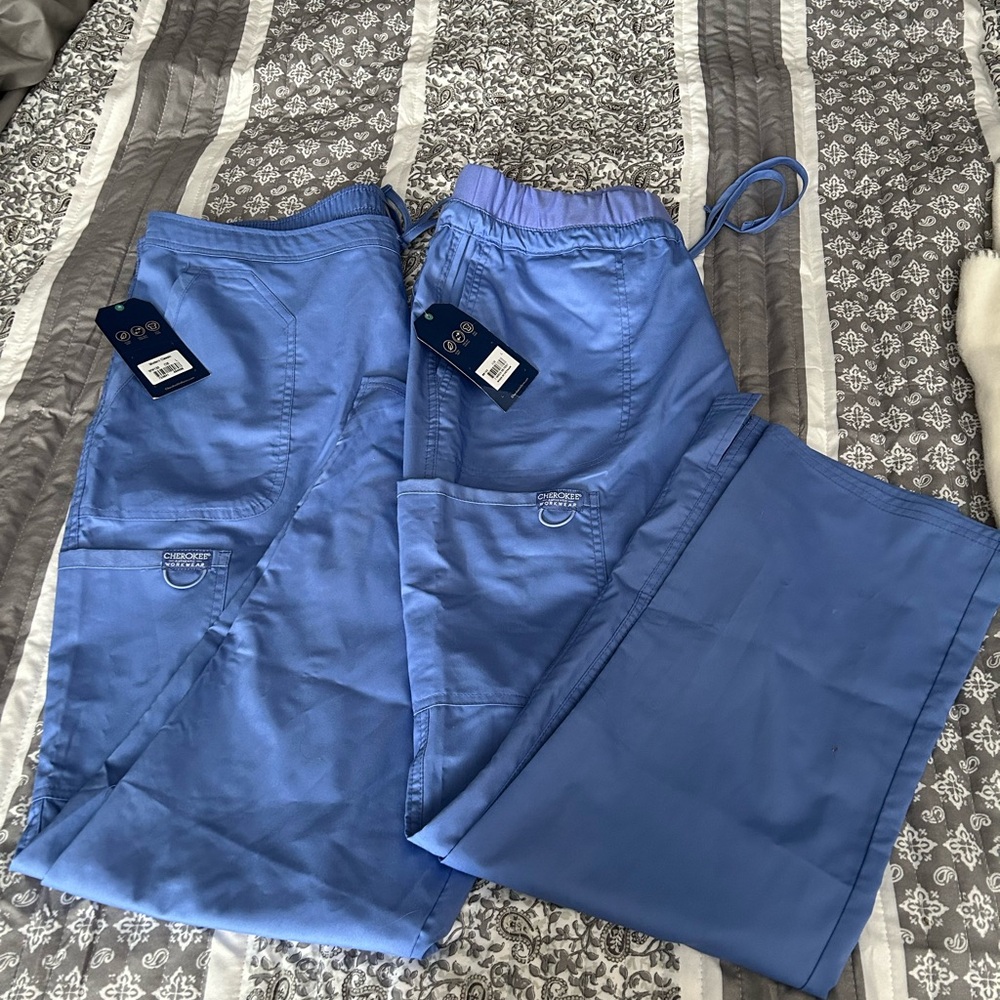 Cherokee Workwear Originals Women’s Ceil Blue Scrub Pants